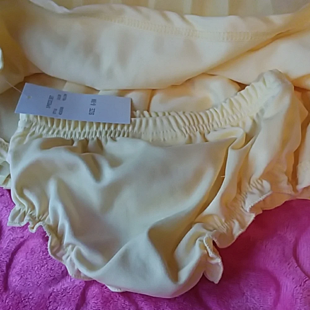BON BLEU ADORABLE YELLOW THREE PIECE DRESS SET NWT